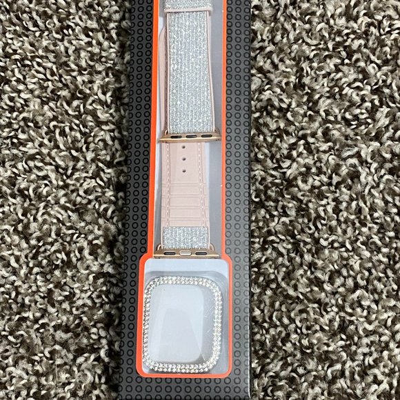 Accessories - Bling Apple Watch Band, Pink and Rose Gold metal! New In box!